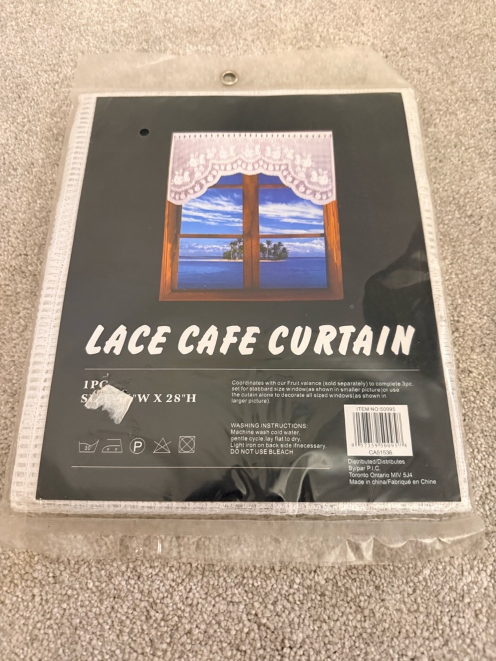 Lace Cafe Curtain - White Lace Valance